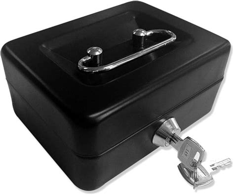 small metal lock box 1960s with key|small lockable cash box.